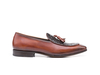 Claudio - Brown Calf Crust braided Men Tassel Moccasin