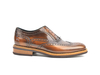 Da Vinci - Bronze Polished Leather Men Oxford Wing Brogue