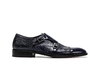 D'Annunzio - Blue Damask
Pattern Leather Men Double
Monk