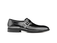 Dante - Black calf single buckle