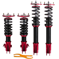 Coilover Adjustable 5x100 PCD for Subaru Impreza WRX GDB GDA GGA GGB Red