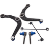 Compatible for Peugeot 206 2.0 HDi Front Wishbone Track Control Arm Tie Rod End Set Kit suspension arms