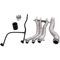 Compatible for Porsche Cayenne 4.5 V8 2005 Aluminium Coolant Pipe Upgrade Repair Kit