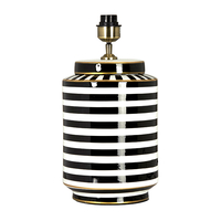 Edit Gatsby Ceramic Statement Table Lamp - Base Only - Black & White