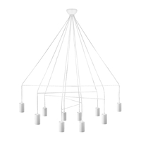 Edit Imbria 10 Arm Ceiling Pendant Light - White