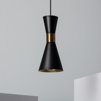 Edit Jigger Ceiling Pendant Light - Black & Gold