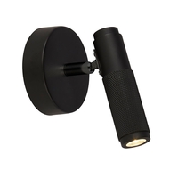 Edit Knurl LED Wall Spotlight - Black