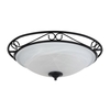 Edit Large Noble Flush Ceiling Light - Black