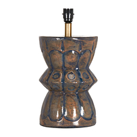 Edit Larry Ceramic Statement Table Lamp - Base Only - Dark Blue