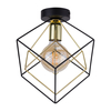 Edit Layer Flush Ceiling Light - Black & Gold
