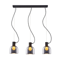 Edit Lazro 3 Light Bar Ceiling Pendant - Black