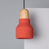 Edit Luster Ceiling Pendant Light - Terracotta & Wood