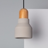 Edit Luster Concrete Ceiling Pendant Light - Grey & Wood