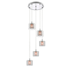 Edit Maverick 5 Light Cascade Ceiling Pendant - Copper