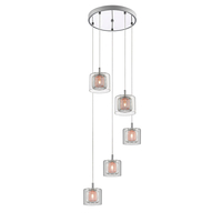 Edit Maverick 5 Light Cascade Ceiling Pendant - Copper