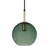 Edit Milla Glass Ceiling Pendant Light with Plug - Green