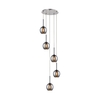 Edit Milton 5 Light Glass Cluster Ceiling Pendant - Smoked