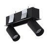 Edit Mono Deep Recessed 2 Light Spotlight Bar - Black