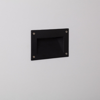 Edit Mystic Warm White LED Recessed Outdoor Wall Light - Black
