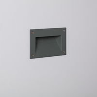 Edit Mystic Warm White LED Recessed Outdoor Wall Light - Grey