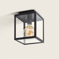 Edit New York Outdoor Flush Light - Black