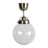 Edit Normandy Glass Semi-Flush Ceiling Light - Antique Silver