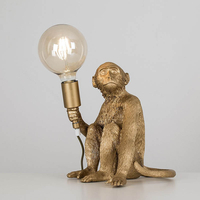 Edit Sitting Monkey Table Lamp - Gold