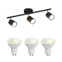 Edit Whitstable 5.5W Warm White LED Smart WiFi 3 Light Spotlight Bar - Bronze