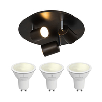 Edit Whitstable 5.5W Warm White LED Smart WiFi 3 Light Spotlight Plate - Bronze