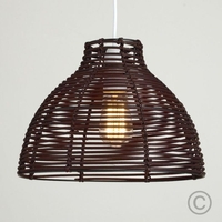 Edit Yasmin Non-Elec Easy Fit Pendant Shade - Brown