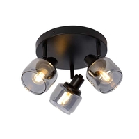 Lucide Bjorn 3 Light Spotlight Plate - Black
