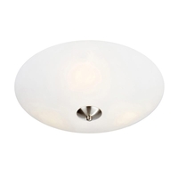 Polar 35 Glass Flush Ceiling Light - White