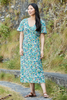 Lily & Me Magnolia Floral Print Midi Dress