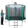 10ft Rebo Kids Trampoline with Fibre Rod Enclosure