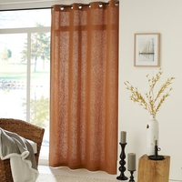 Barica Linen Single Curtain with Eyelet Header
