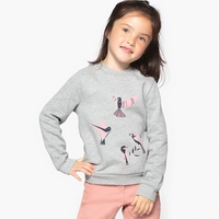 Bird Print Sweatshirt,  3-12 Years