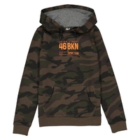Camouflage Print Hoodie,  10-16 Years