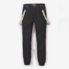 ‘Carrot’ Style Cotton Twill Trousers with Detachable Braces