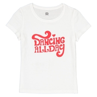 Cotton Dancing All Day Slogan T-Shirt,  3-12 Years