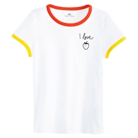 Cotton I Love Strawberries Slogan T-Shirt,  3-12 Years