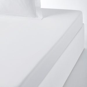 DENTELLE Plain Cotton Fitted Sheet