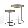 Édric Set of 2 Nesting Side Tables in Brass
