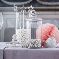 Elda Clear Glass Sweet Jar,  Large Size