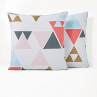 HILORA Triangle Print Cotton Pillowcase
