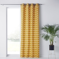 Irun Printed Cotton Single Curtain with Eyelet Header