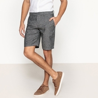 Linen Mix Bermuda Shorts