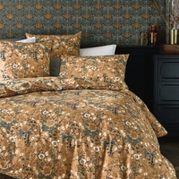 Milton Cotton Percale Floral Print Duvet Cover