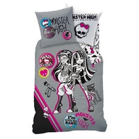 Monster High Cotton Duvet Cover and Pillowcase Set