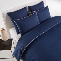 Passepoil Cotton Percale Duvet Cover