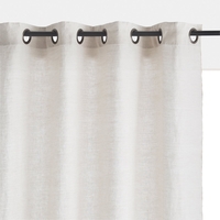 Romane Linen Single Curtain with Eyelet Header